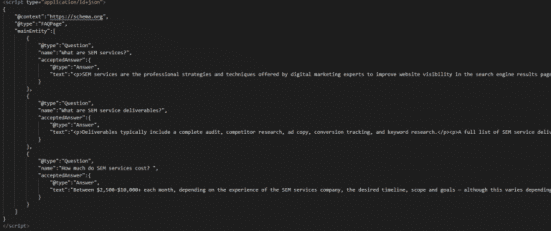 schema markup backend