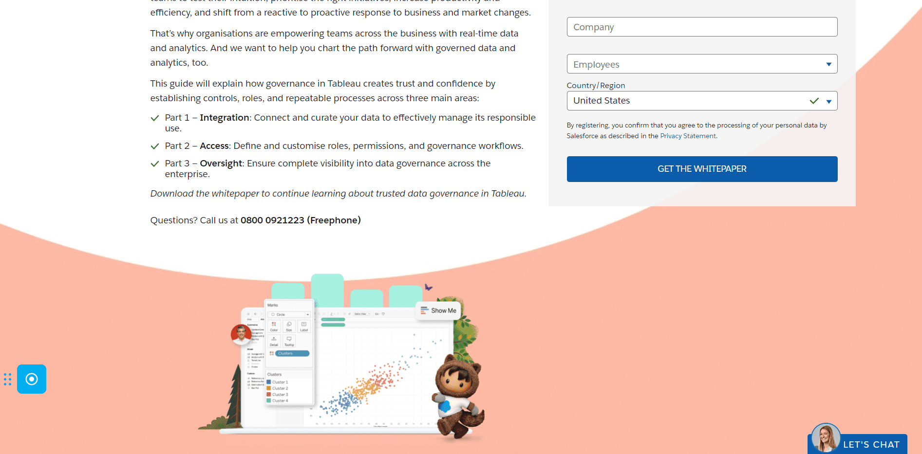 Salesforce landing page